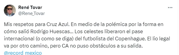 Información de René Tovar