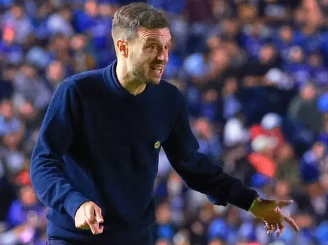 El festejo de Anselmi tras el triunfo que no se vio en televisión