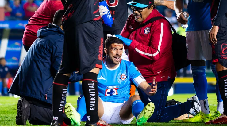 Así le quedó la cabeza a Nacho Rivero después del planchazo de Nico Díaz