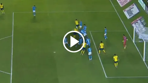 Gol del América contra Cruz Azul.