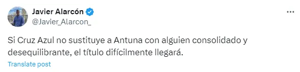 Publicación de Javier Alarcón