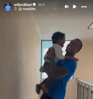 Ditta se reencontró con su hijo.