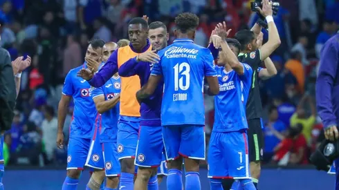Cruz Azul en el partido contra San Luis