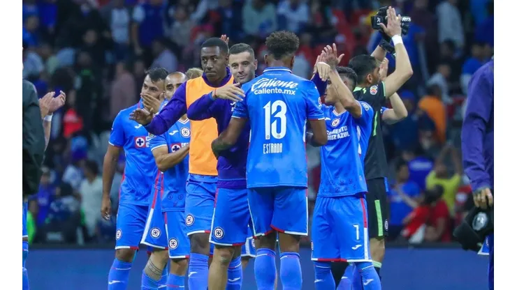 Cruz Azul en el partido contra San Luis