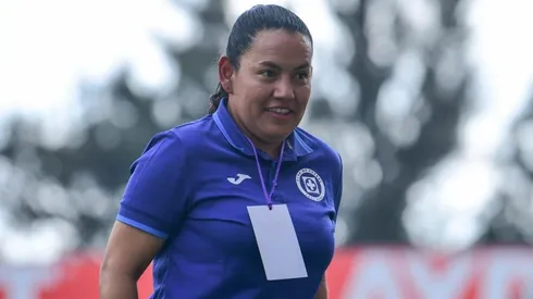Cecilia Cabrera en el partido ante el Necaxa