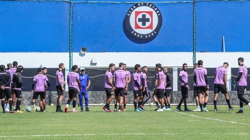 Cruz Azul en el entrenamiento de este martes