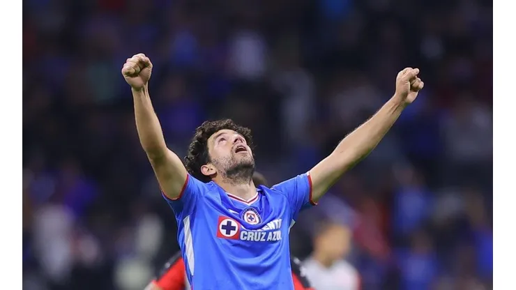 Nacho Rivero en un partido de Cruz Azul