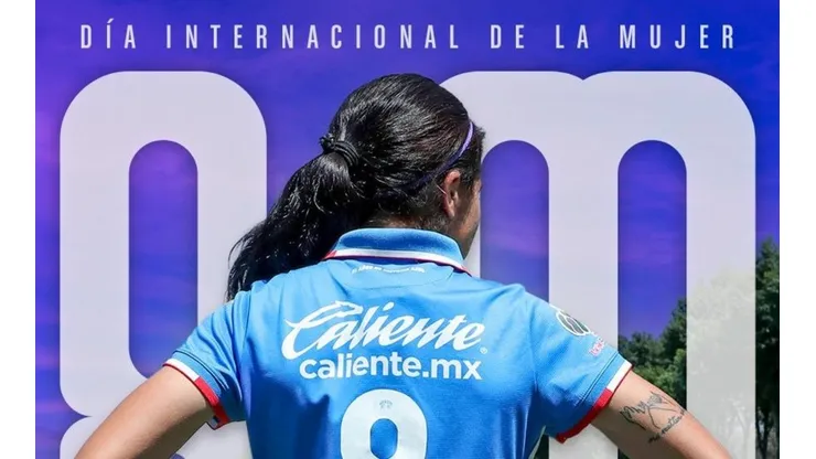 Cruz Azul se tiñó de violeta para este 8 de marzo