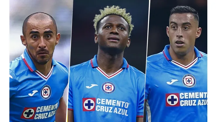 Tres de los jugadores que no han cumplido con las exigencias en Cruz Azul.