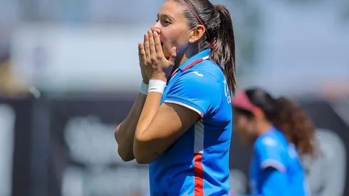 Palafox en un partido de Cruz Azul