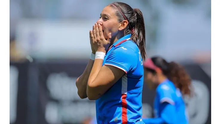 Palafox en un partido de Cruz Azul
