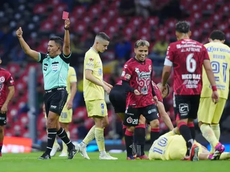 Ex Cruz Azul fue expulsado al minuto de ingresar vs. el América