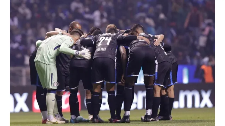 Cruz Azul en el partido ante el Puebla