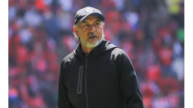 Raúl Gutiérrez en un partido con Cruz Azul