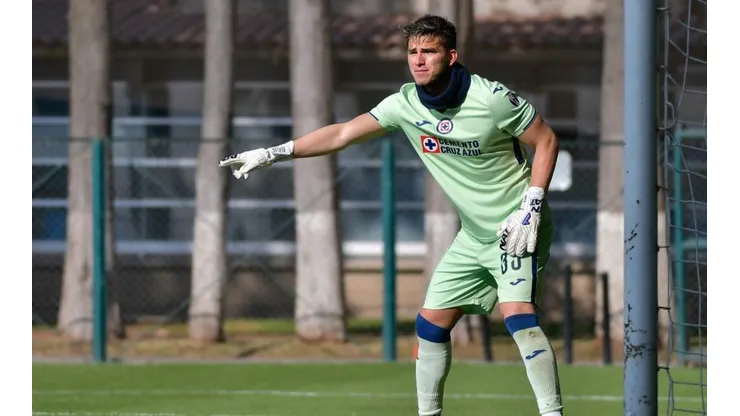 Sebastián Jurado en un partido con la Sub-20