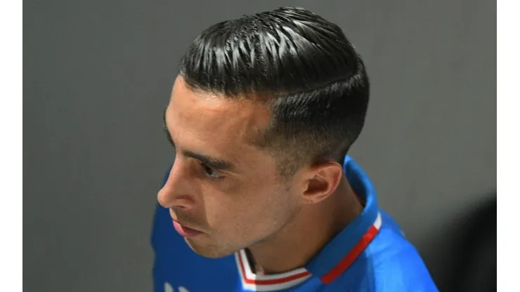 Ramiro Funes Mori en un partido con Cruz Azul