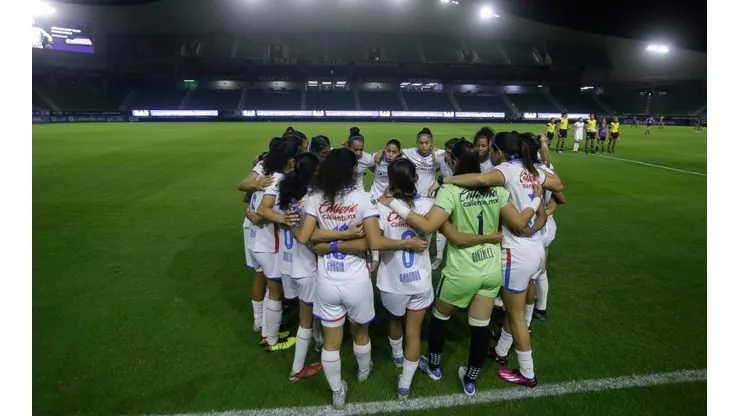Cruz Azul Femenil en el duelo ante el Mazatlan