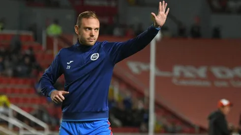 Carlos Rotondi en un partido con Cruz Azul