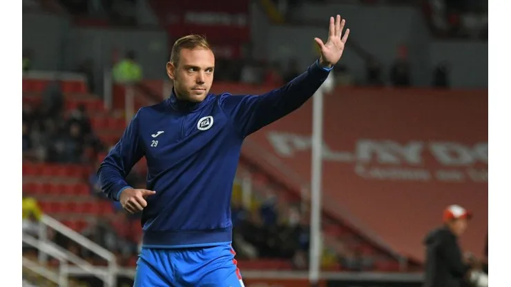 Carlos Rotondi en un partido con Cruz Azul