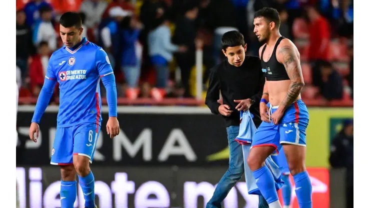 Cruz Azul en el duelo ante el Necaxa