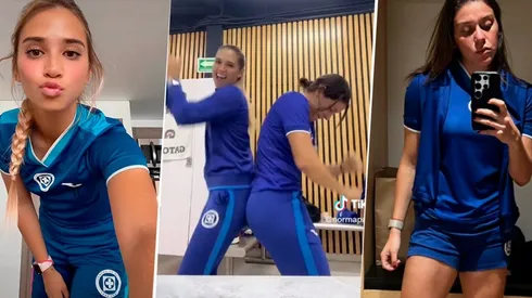 Nailea Vidrio y Norma Palafox grabaron su primer TikTok juntas en Cruz Azul.