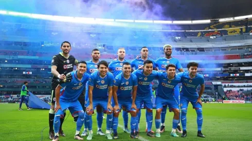 Cruz Azul en el partido ante los Rayados de Monterrey