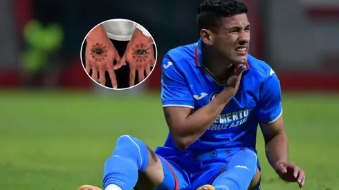 El jugador en un partido con Cruz Azul