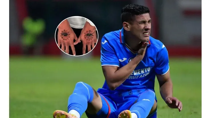 El jugador en un partido con Cruz Azul