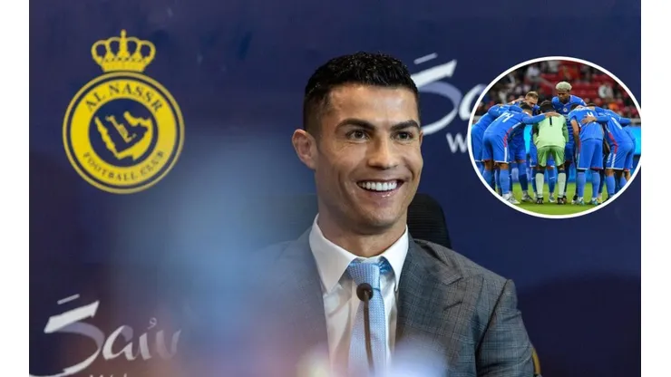 El astro portugués en su presentación oficial
