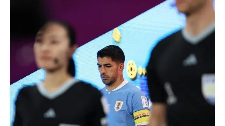 Luis Suárez en un partido de la Copa del Mundo