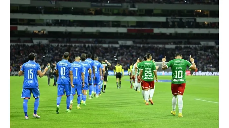 Cruz Azul en el partido ante Chivas del Apertura 2022