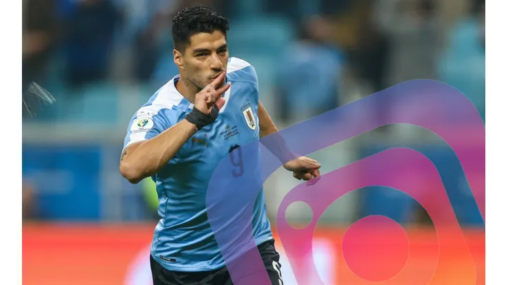 Luis Suárez con el seleccionado de Uruguay
