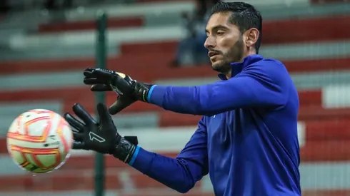 Jesús Corona en el partido contra el Toluca