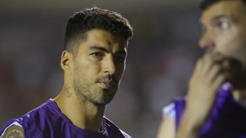 Suárez en un entrenamiento con Nacional, de Uruguay