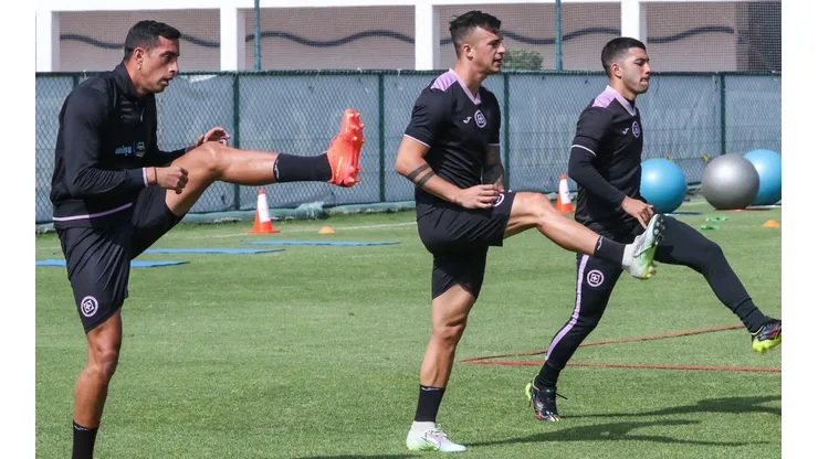 El club cementero entrenando en La Noria