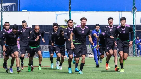 El cuadro cementero en un entrenamiento en La Noria