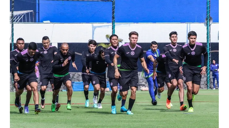 El cuadro cementero en un entrenamiento en La Noria