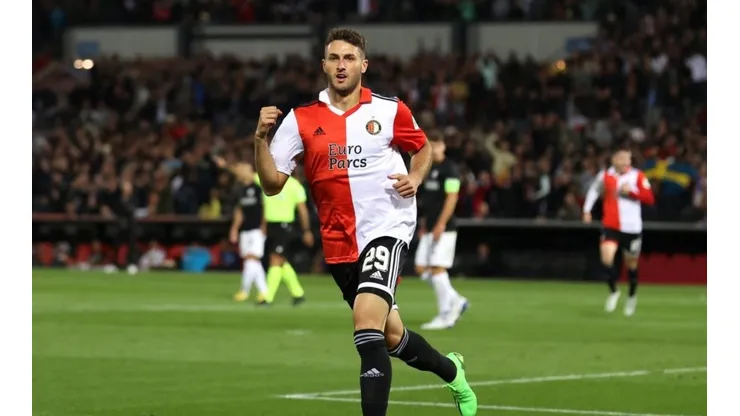Santiago Giménez con el Feyenoord