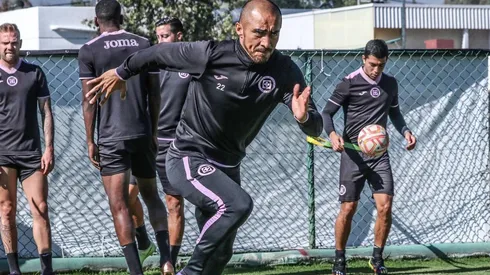 Rafael Baca en un entrenamiento