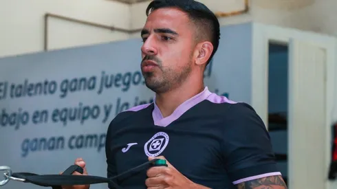 Alonso Escoboza en un entrenamiento