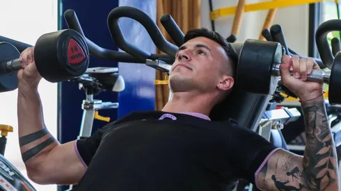 Augusto Lotti en un entrenamiento de Cruz Azul