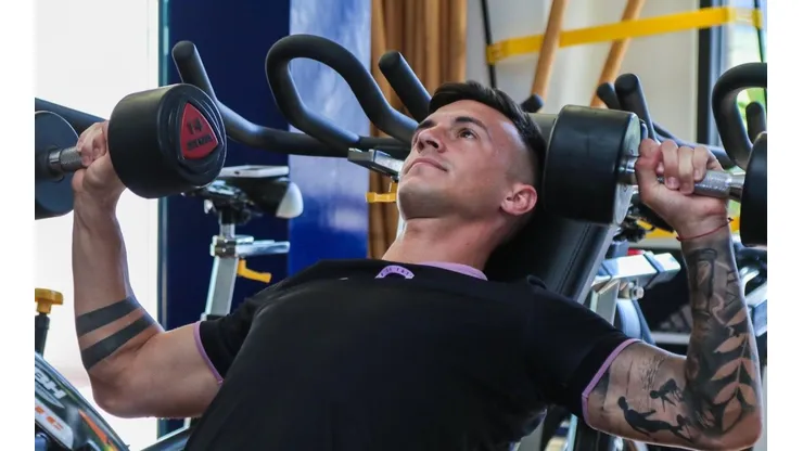 Augusto Lotti en un entrenamiento de Cruz Azul