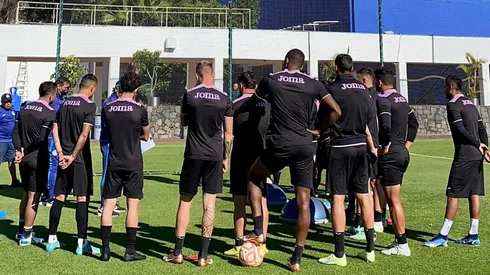 El cuadro cementero en el entrenamiento de este lunes