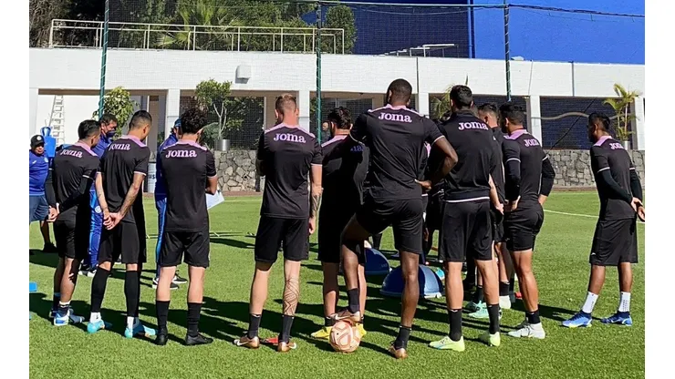 El cuadro cementero en el entrenamiento de este lunes