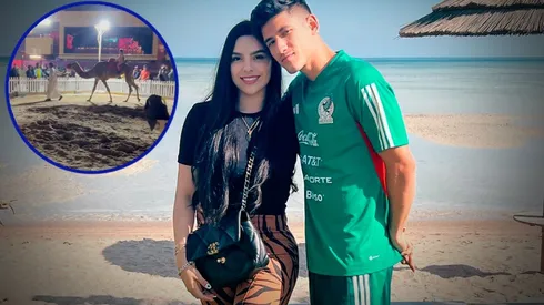 Uriel Antuna está de paseo por Qatar con su familia.