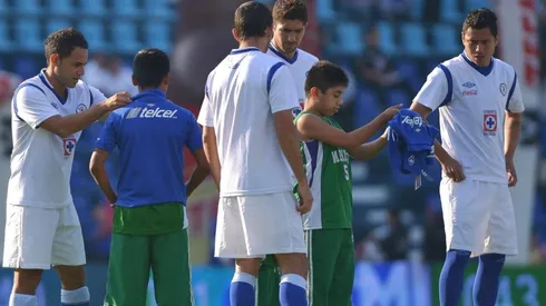 Jair Pereira en un entrenamiento de Cruz Azul
