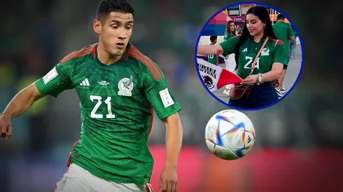 La esposa de Uriel Antuna se hizo presente en Qatar para apoyar al jugador de Cruz Azul.