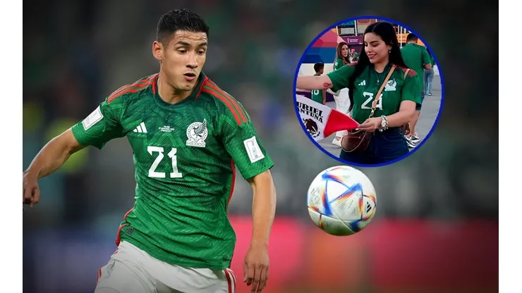 La esposa de Uriel Antuna se hizo presente en Qatar para apoyar al jugador de Cruz Azul.