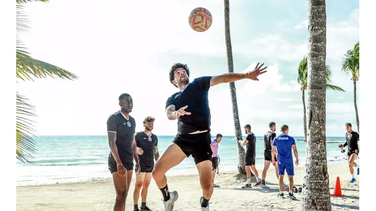 Nacho Rivero en un entrenamiento