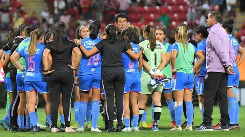 Cruz Azul Femenil al momento de ser eliminadas en el pasado Apertura 2022